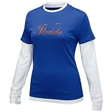 Nike Florida Gators Ladies Royal Blue Double Layer Script Long Sleeve T-shirt