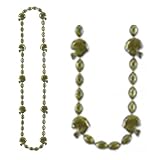 Silver Football Helmet Bead Necklace (1 Pack)