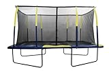Upper Bounce Easy Assemble "Spacious" Rectangular Trampoline with Fiber Flex Enclosure Feature, 9 x 15-Feet