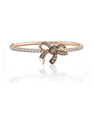 3.70ct Diamond Accented Bangle 14k Gold