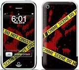 Crime Scene Design Protective Skin Decal Cover Faceplate for Apple iPhone (2G)