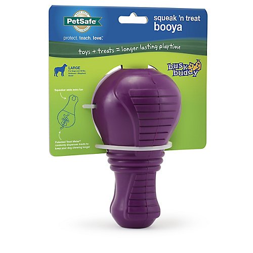 Busy Buddy Squeak N Treat Booya Dog Toy Large