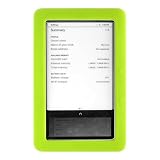 Premium Green Soft Gel Silicone Skin for the Nook, Barnes and Nobles Electronic eBook Reader Case Cover