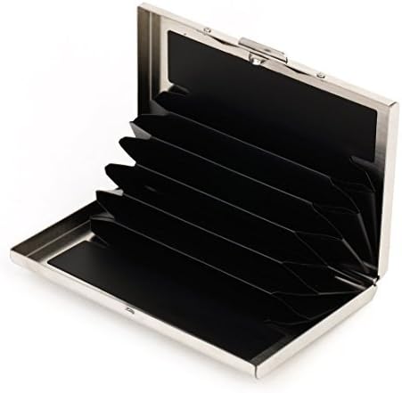CELLTEK?Ultra Thin Aluminum Metal Wallets with Gift Package RFID Blocking Credit Card Wallet Holder Nice Present for Men &amp; Women 6 Card Slots by CELLTEK