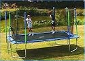 Gold Premier Z20 Rectangular Trampoline with Safety Enclosure, Standard Cover