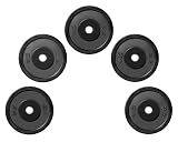 Warrior 160 lb Weight Set Olympic Rubber Bumper Plates for Crossfit Powerlifting