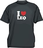 I Heart (Love) Leo Men s tee Shirt in 12 colors Small thru 6XL