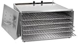 TSM Products D5 Dehydrator Stainless Steel w/Chrome Shelves (3/4 holes)