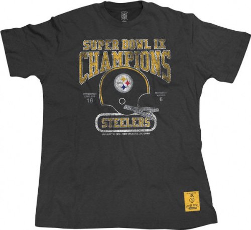 Buy Pittsburgh Steelers Super Bowl IX Champion Commemorative Vintage T-Shirt