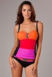 IMAGE OF Bleu | Rod Beattie Bright Young Things Tankini Top - Rouge - 10