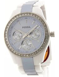 Fossil Womens ES2803 Two-Tone Plastic Watch