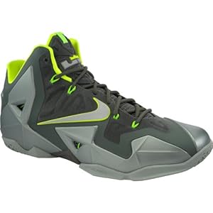 Nike Mens Lebron XI Parachute Gold/Artic Green 616175-700 8