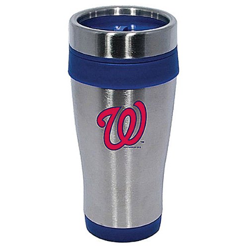 Washington Nationals 16 Oz. Stainless Steel Color Stripe Travel Mug at Amazon.com