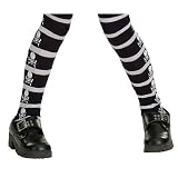 Skull and Crossbones Tights: Girl's Size 12-14