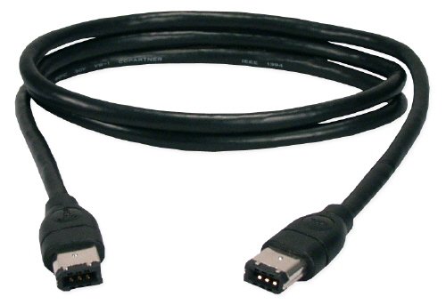 Click To QVS 25ft IEEE1394 FireWire/i.Link 6Pin to 6Pin Black Cable Details... QVS 25ft IEEE1394 FireWire/i.Link 6Pin to 6Pin Black Cable