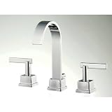 Belle Foret BFL400CP Mainz Modern Double Handle Widespread Bathroom Faucet in Polished Chrome