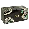 Wooden jewellery box with drawers
