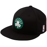 NBA adidas Boston Celtics Black Flat Brim Fitted Hat