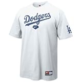 Nike L.A. Dodgers White 2008 Practice T-shirt