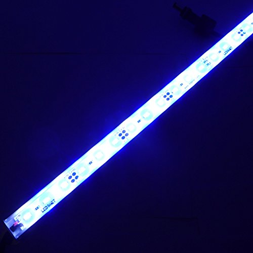 LEDENET SMD 5730 Aquarium LED Lights – Waterproof Aluminum Lighting – Cold White and Blue Fish Tank Strip Lamp – LED Plant Grow Lighting 12V DC (Cold White and Bule, 30cm Long)