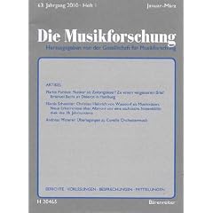 Die Musikforschung [Jahresabo]