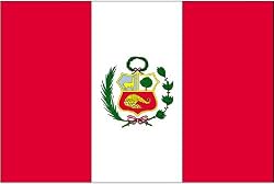 Annin Nylon Peru Flag, 3-Foot by 5-Foot