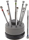 Paylak ECOSCREW9-1NEW 9 Mini Screwdriver Set with Rotating Stand, Extra Blades Hobbyist Economy