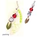 4 pieces Totoro characters on a string zipper pull