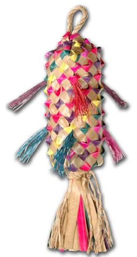 Planet Pleasures Spiked Pinata Medium 11in Natural Bird Toy
