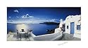 Posters: George Meis Poster Art Print - Greek Patio (39 x 22 inches)