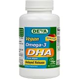 Deva Vegan Omega-3 Dha, Algae, 200 mg,, 90 Vcaps