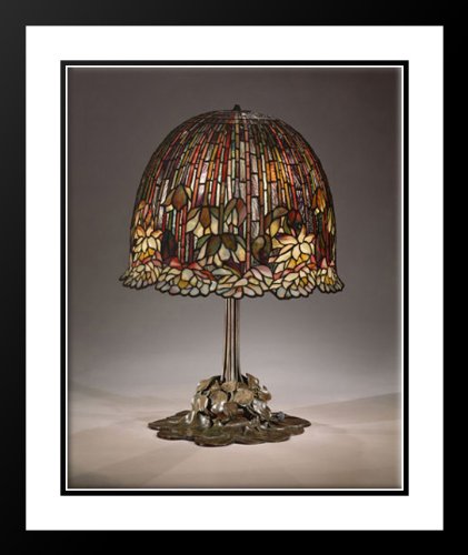 Water lily table lamp 20x23 Framed and Double 