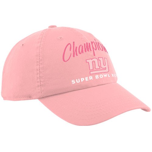 New York Giants Super Bowl XLVI Ladies Achilles Adjustable Hat - Pink ()