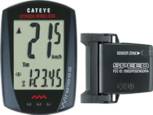 Cateye CC-RD300W Strada Wireless Bicycle Computer (Black)