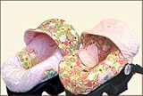 Reversible Infant Car Seat Cover - Bubble Dot Pink and Minky - Cuter Than A Ducks Butt