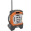 Ridgid 18V/24V MaxSelect Portable AM/FM Radio Digital Tuning and MP3 input (Battery and charger not included)