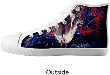 Girl's High Top Canvas Shoes Metallica snake High Top Canvas Shoes -1M US