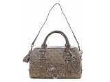 Guess - Guess Large Tan & Brown Basique Satchel Handbag