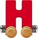 NameTrain Bright Letter Car H - Made in USA (Red)