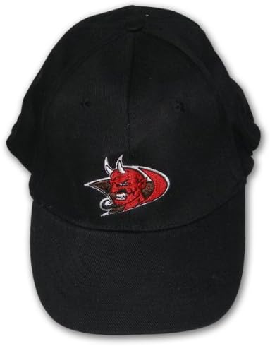 New Jersey Devils Church of Satan Diablo Paintball Black Twill Flexfit Adult Ball Cap Hat