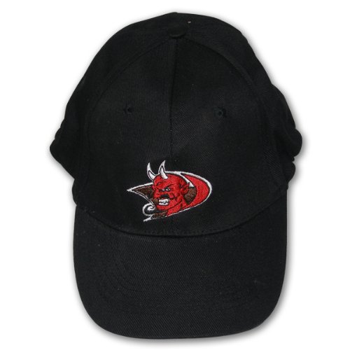 New Jersey Devils Church of Satan Diablo Paintball Black Twill Flexfit Adult Ball Cap Hat