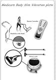Medicarn Body slimmer Vibration Massage Plate With support bars & Power Cords