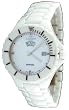 Oniss #ON8011-M7 Unisex Oversized 42mm White Ceramic Sapphire Crystal Watch
