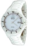 Oniss #ON8011-M7 Unisex Oversized 42mm White Ceramic Sapphire Crystal Watch