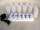 12 Led Flickering Rechargeable tea lights/candles