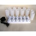 12 Led Flickering Rechargeable tea lights/candle lights
