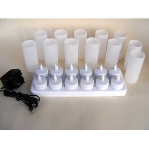Flickering Rechargeable tea lights