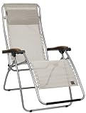 Lafuma RSX Mesh Recliner With Wood Arm, Seigle