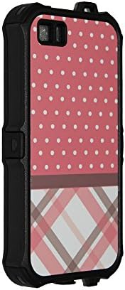 foneFire ToughProof - Kid Proof / Toddler Proof / Rain Proof / Spill Proof / Dirt Dust Snow Proof Designer Case For iPhone 5 5S. Waterproof tough case for iPhone 5 & iPhone 5S. Now With A Free Matching LiteShield Designer Case - Pink Plaids Grey iPhone 5s Case