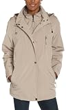 Liz Claiborne Women's Snaux Silk Snap Front Jacket With Hood